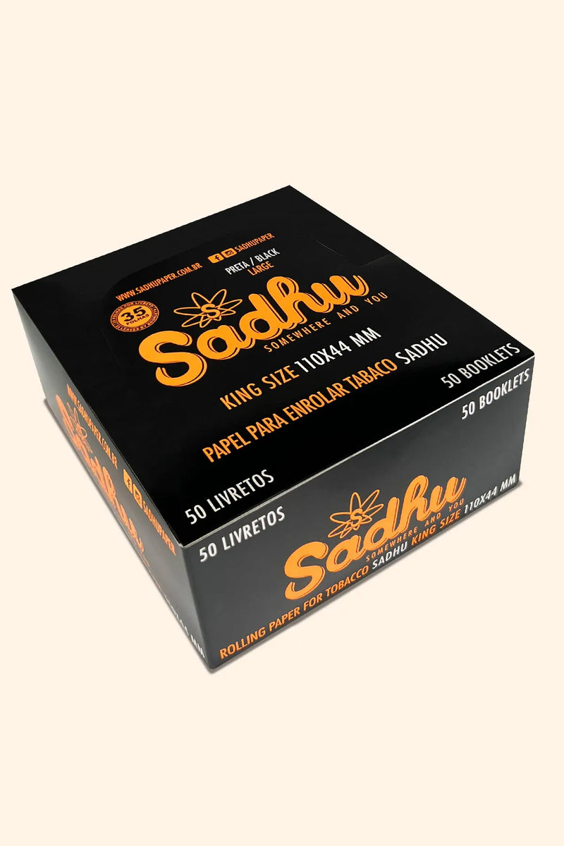 Caixa de Seda Sadhu Black King Size