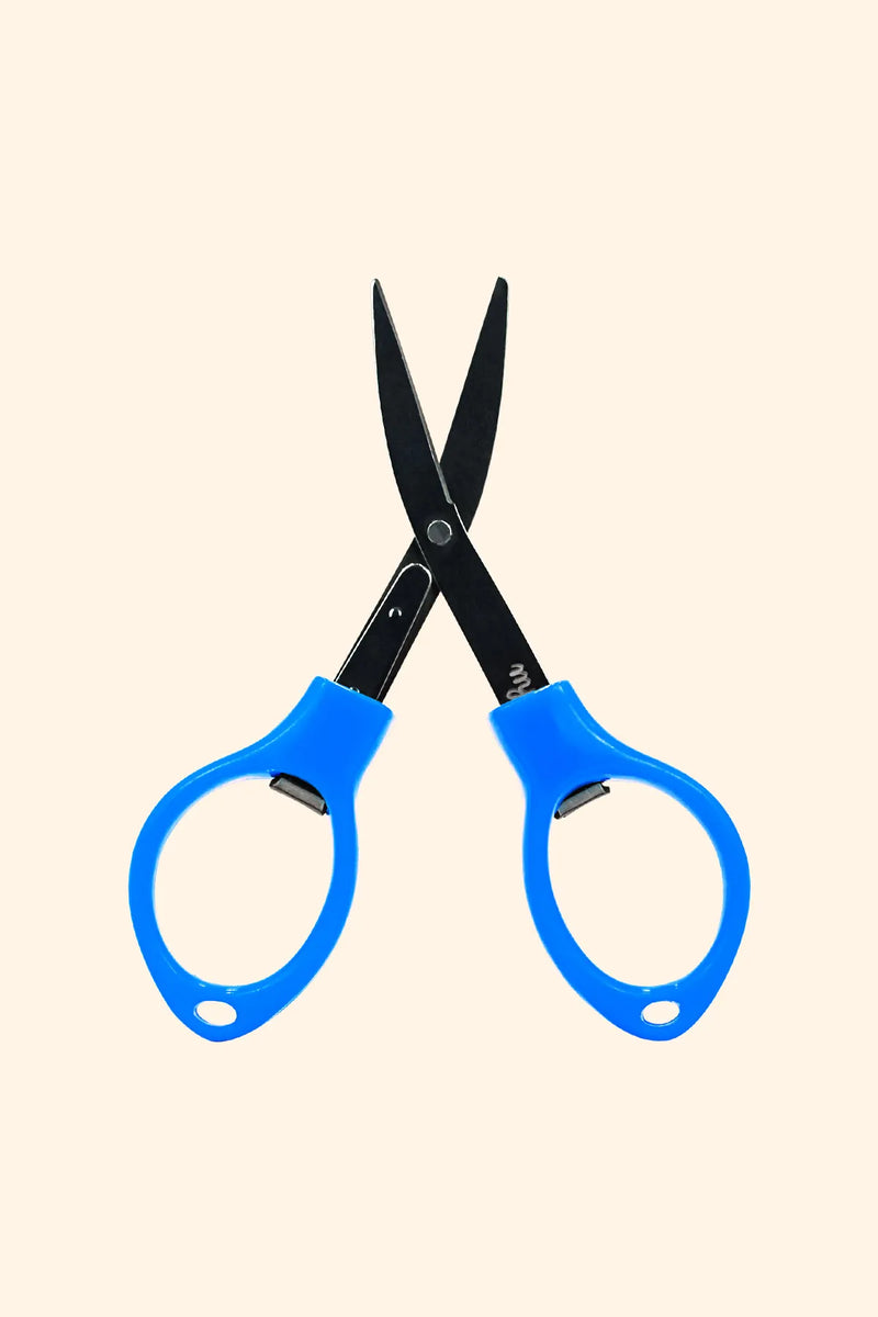 Tesoura Dobrável Sadhu Plástico Azul