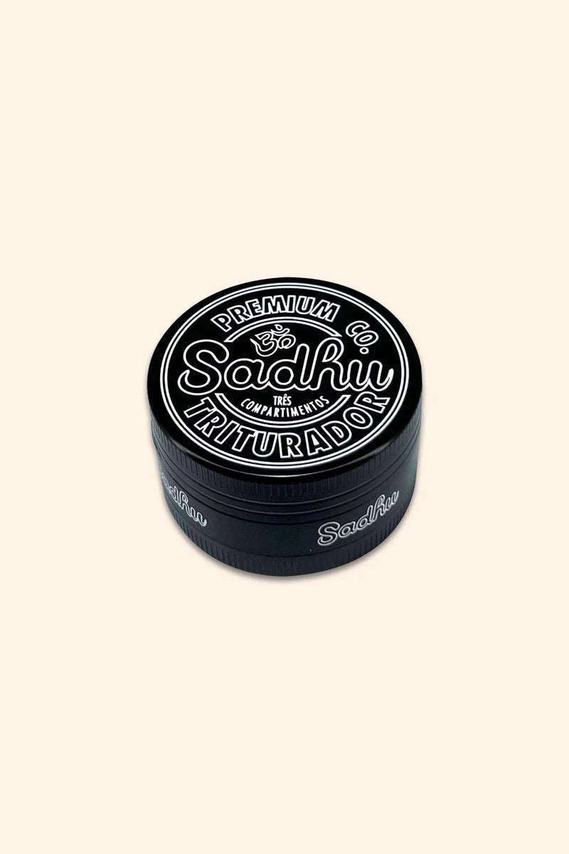 Triturador Sadhu 3 Partes Médio Preto